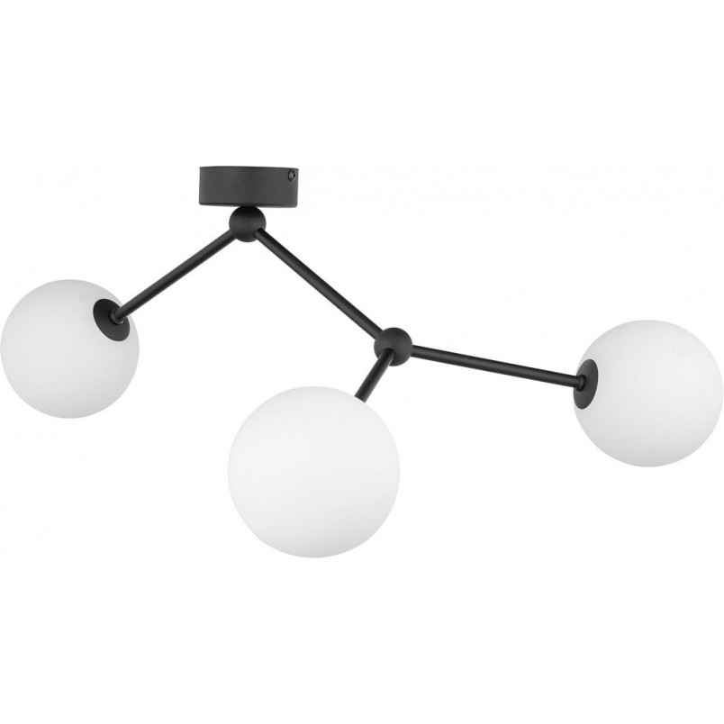 Lampa sufitowa szklana Fairy III 63cm biało-czarna TK Lighting