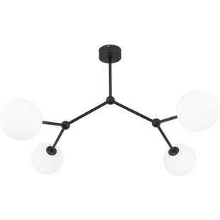 Lampa sufitowa szklana Fairy IV 66cm biało-czarna TK Lighting