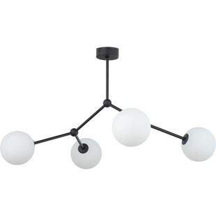 Lampa sufitowa szklana Fairy IV 66cm biało-czarna TK Lighting