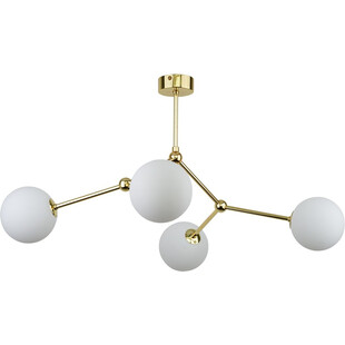Lampa sufitowa szklana Fairy IV 66cm biało-złota TK Lighting