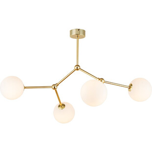 Lampa sufitowa szklana Fairy IV 66cm biało-złota TK Lighting