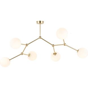 Lampa sufitowa szklana Fairy VI 105cm biało-złota TK Lighting