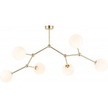 Lampa sufitowa szklana Fairy VI 105cm biało-złota TK Lighting