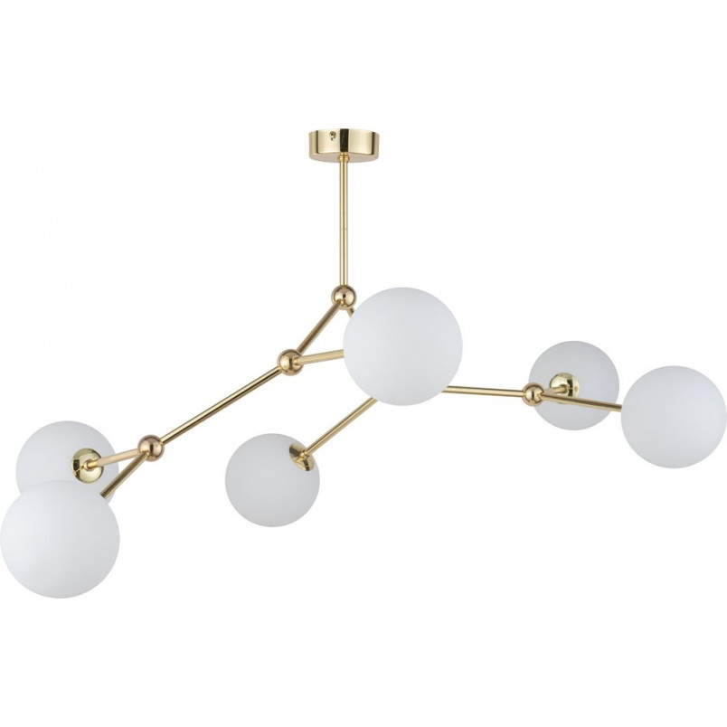 Lampa sufitowa szklana Fairy VI 105cm biało-złota TK Lighting