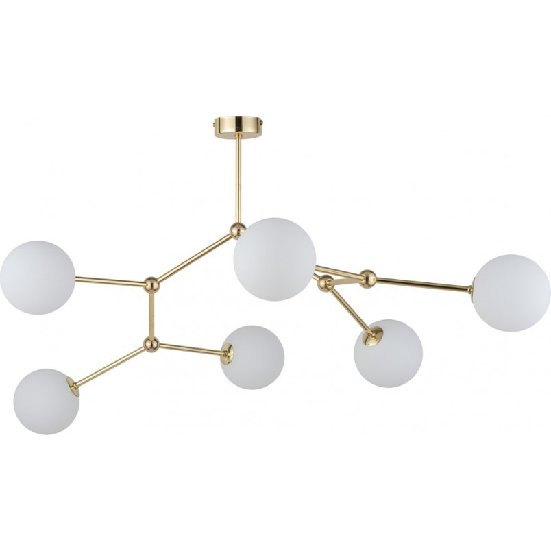 Lampa sufitowa szklana Fairy VI 105cm biało-złota TK Lighting