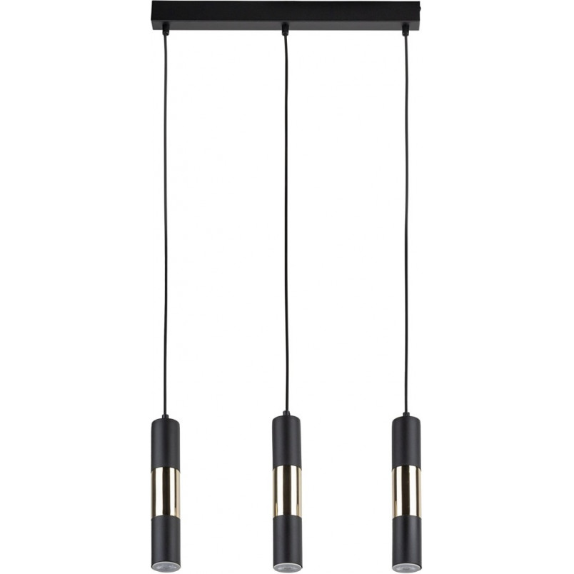 Lampa Wisząca Vivien III 50cm Czarno-Złota | TK Lighting