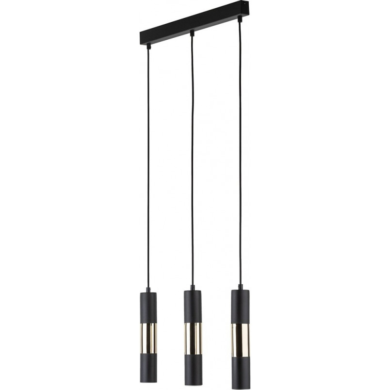 Lampa Wisząca Vivien III 50cm Czarno-Złota | TK Lighting