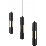 Lampa Wisząca Vivien III 50cm Czarno-Złota | TK Lighting