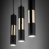 Lampa Wisząca Vivien III 50cm Czarno-Złota | TK Lighting