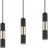 Lampa Wisząca Vivien III 50cm Czarno-Złota | TK Lighting