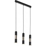 Lampa Wisząca Vivien III 50cm Czarno-Złota | TK Lighting