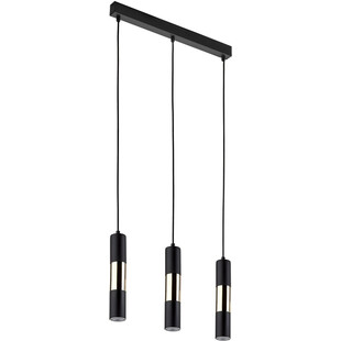 Lampa Wisząca Vivien III 50cm Czarno-Złota | TK Lighting