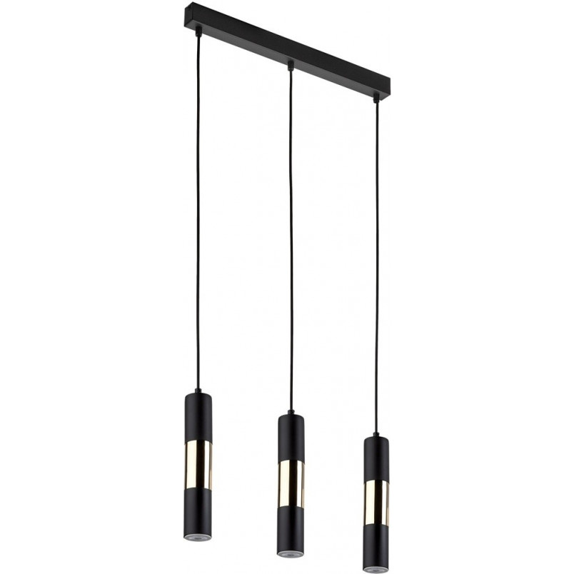 Lampa Wisząca Vivien III 50cm Czarno-Złota | TK Lighting