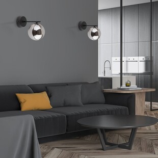 Kinkiet szklane kule Estera grafit / czarny TK Lighting