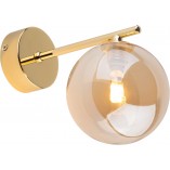 Kinkiet szklane kule Estera bursztyn / złoty TK Lighting
