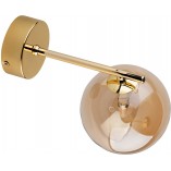 Kinkiet szklane kule Estera bursztyn / złoty TK Lighting