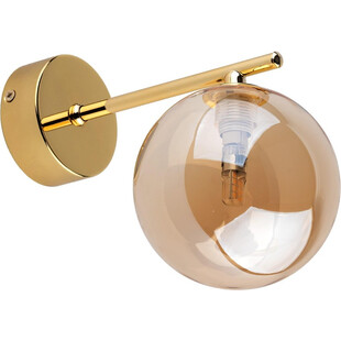 Kinkiet szklane kule Estera bursztyn / złoty TK Lighting
