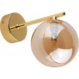 Kinkiet szklane kule Estera bursztyn / złoty TK Lighting