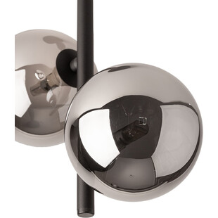 Lampa sufitowa 2 szklane kule Estera 27cm grafit / czarny TK Lighting