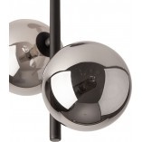 Lampa sufitowa 2 szklane kule Estera 27cm grafit / czarny TK Lighting