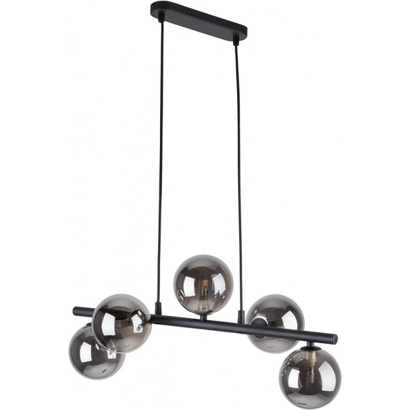Lampa wisząca podłużna szklane kule Estera V 63cm grafit / czarny TK Lighting
