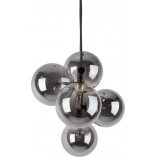 Lampa wisząca podłużna szklane kule Estera V 63cm grafit / czarny TK Lighting