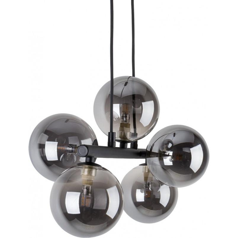Lampa wisząca podłużna szklane kule Estera V 63cm grafit / czarny TK Lighting