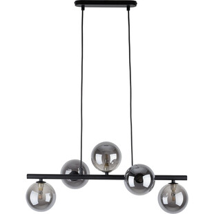 Lampa wisząca podłużna szklane kule Estera V 63cm grafit / czarny TK Lighting