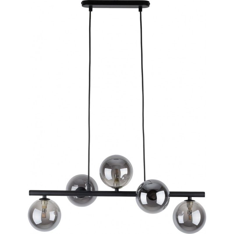 Lampa wisząca podłużna szklane kule Estera V 63cm grafit / czarny TK Lighting