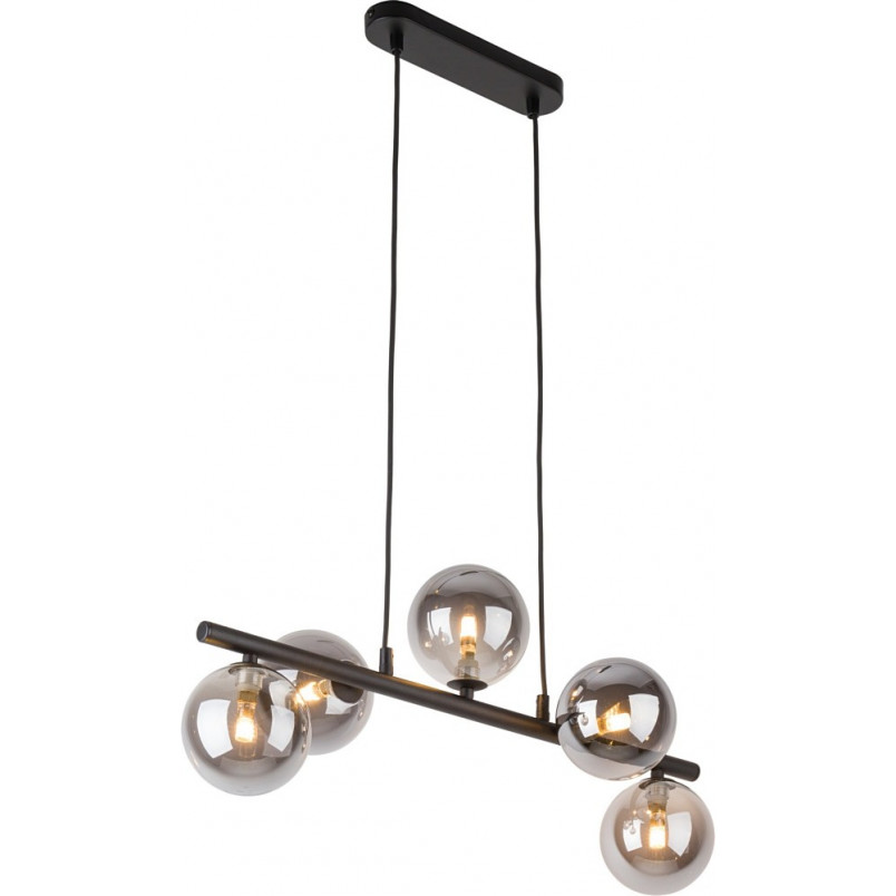 Lampa wisząca podłużna szklane kule Estera V 63cm grafit / czarny TK Lighting