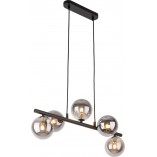 Lampa wisząca podłużna szklane kule Estera V 63cm grafit / czarny TK Lighting