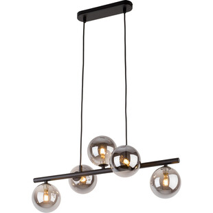 Lampa wisząca podłużna szklane kule Estera V 63cm grafit / czarny TK Lighting