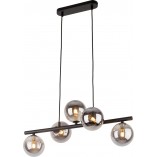 Lampa wisząca podłużna szklane kule Estera V 63cm grafit / czarny TK Lighting