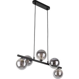 Lampa wisząca podłużna szklane kule Estera V 63cm grafit / czarny TK Lighting