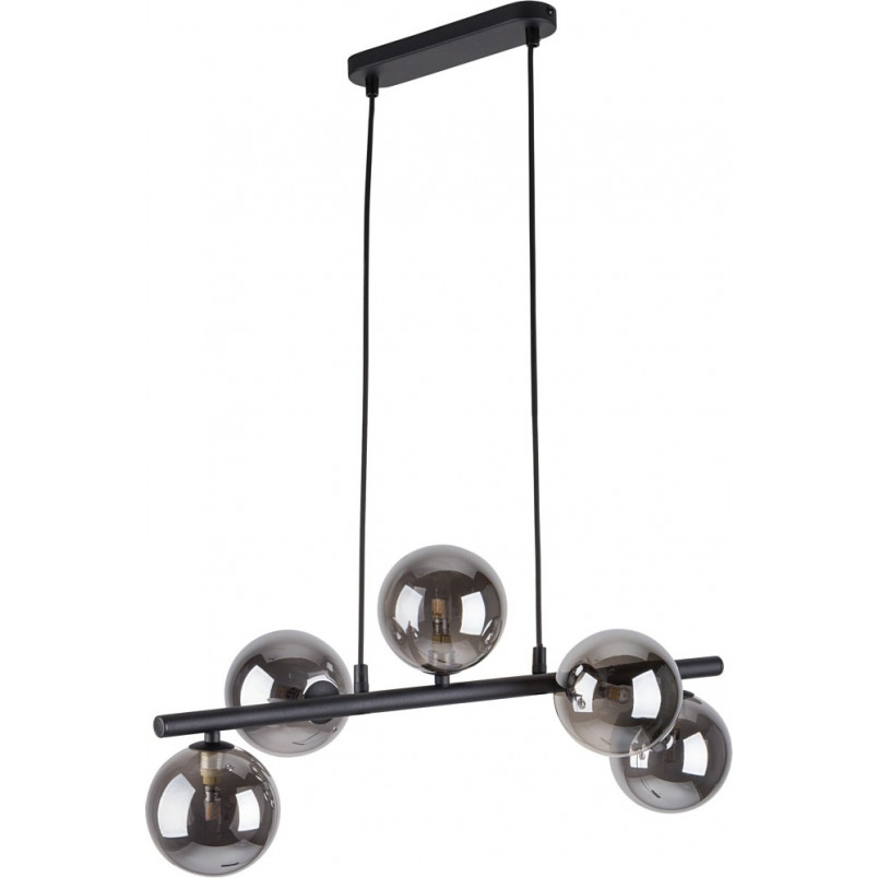 Lampa wisząca podłużna szklane kule Estera V 63cm grafit / czarny TK Lighting