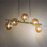 Lampa Estera V - Szklane kule, bursztyn, TK Lighting | Kup online