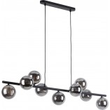Lampa wisząca podłużna szklane kule Estera VII 116cm grafit / czarny TK Lighting