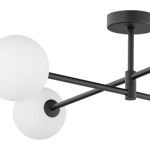 Lampa sufitowa glamour szklane kule Sarius IV 90cm biało-czarna TK Lighting