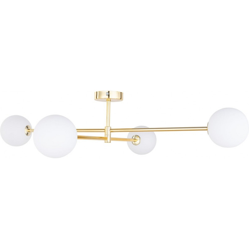 Lampa sufitowa glamour szklane kule Sarius IV 90cm biało-złota TK Lighting