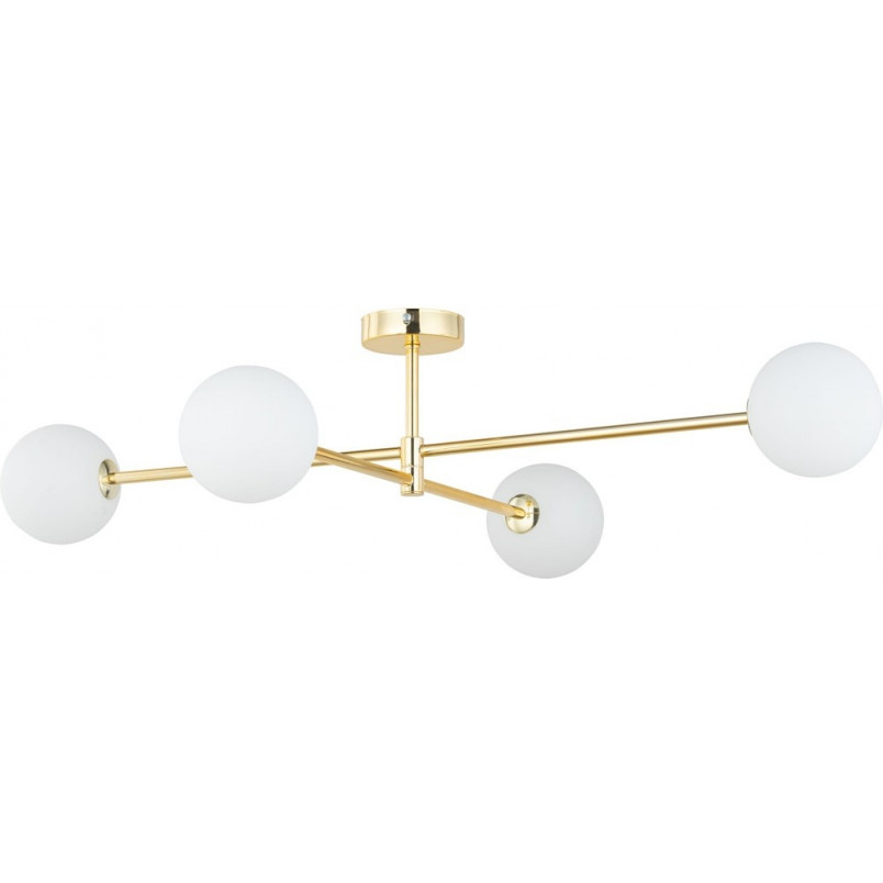 Lampa sufitowa glamour szklane kule Sarius IV 90cm biało-złota TK Lighting