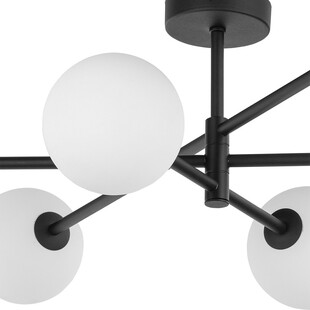 Lampa sufitowa glamour szklane kule Sarius VI 90cm biało-czarna TK Lighting