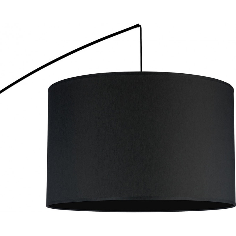 Lampa podłogowa łukowa Moby czarna | TK Lighting