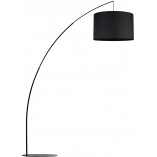 Lampa podłogowa łukowa Moby czarna | TK Lighting