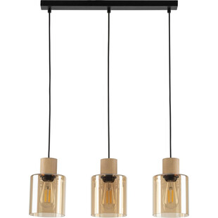 Lampa Wisząca Szklana Orson III | Bursztynowa, E27 | TK Lighting