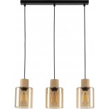 Lampa Wisząca Szklana Orson III | Bursztynowa, E27 | TK Lighting