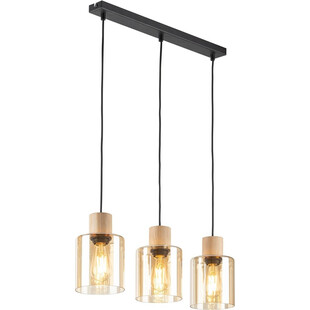 Lampa Wisząca Szklana Orson III | Bursztynowa, E27 | TK Lighting
