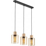 Lampa Wisząca Szklana Orson III | Bursztynowa, E27 | TK Lighting