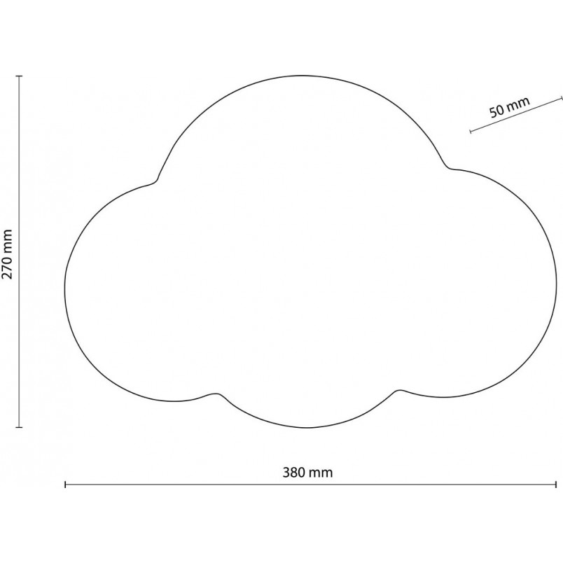 Kinkiet dziecięcy Cloud różowy | TK Lighting - Światło dla Maluszków
