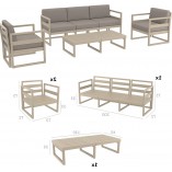 Zestaw mebli Mykonos XL - Siesta | Komfort i styl w ogrodzie