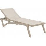 Leżak ogrodowy Pacific beżowy Siesta - Komfort i styl w Twoim ogrodzie
